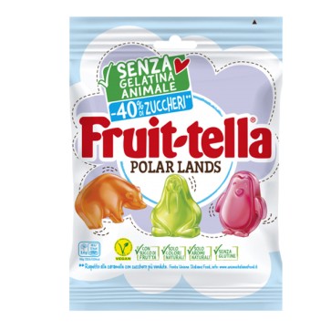 Caramella gommosa Polar Lands - senza gelatina animale - 130 gr - Fruit-Tella