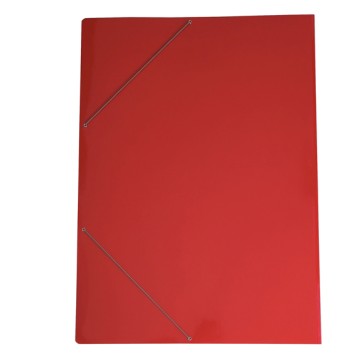 Cartella con elastico 71LD - cartoncino plast. - 70 x 100 cm - rosso - Cartotecnica del Garda