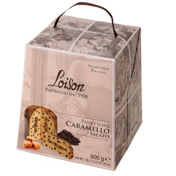 Panettone Caramello Salato - Linea Tuttigiorni - in astuccio - caramello salato - 600 gr - Loison