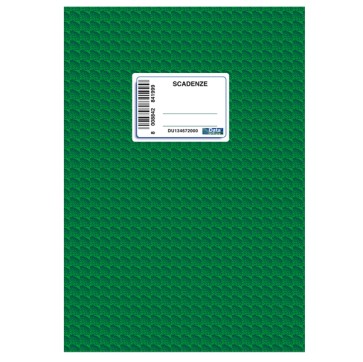 Registro scadenzario spiralato Gennaio/Dicembre - 10 pagine per mese - 24 x17cm - DU134672000 - Data Ufficio