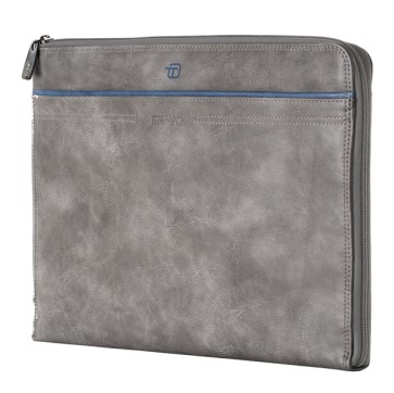 Borsa offiicebag Bluegate - 38 x 30 x 2 cm - grigio - In tempo