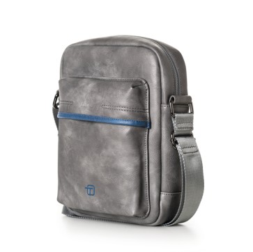 Tracolla slim Bluegate - 19 x 26 x 3 cm - grigio - In Tempo