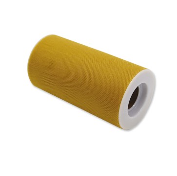 Tulle in rotolo - 12,5 cm x 25 mt - terra d'ombra - Big Party