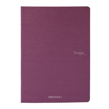 Maxiquaderno Ecoqua original PM - A4 - 90 gr - 1 rigo - 40 fogli - vino - Fabriano