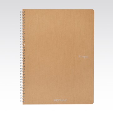 Maxiquaderno Ecoqua original - spiralato - A4 - 90 gr - 1 rigo - 70 fogli - bruno - Fabriano