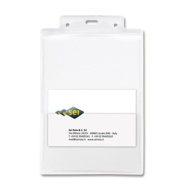 Portanome Pass 6ST - A6 - PVC -  neutro - Sei Rota - conf. 50 pezzi