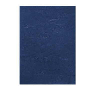 Copertine per rilegatura - A4 - cartoncino groffrato semilpelle - 250 gr - royal blu - Fellowes - conf.100 pezzi