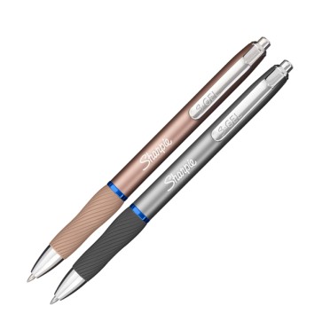 Penna gel a scatto - punta 0.7 mm - fusto colori assortiti metal - blu - Sharpie