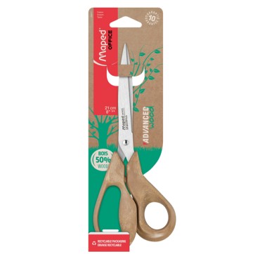 Forbici Advanced Wood - asimmetriche - 21 cm - Maped