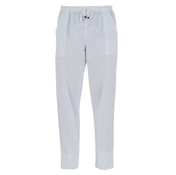 Pantalone Pitagora - unisex - 100 cotone - taglia M - bianco - Giblor's
