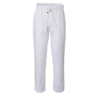 Pantalone da cuoco Plutone - taglia M - bianco - Giblor's