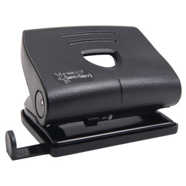 Perforatore antibatterico Germ-Savvy - 2 fori - massimo 22 fogli - nero - Rapesco