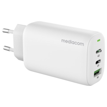 Caricatore da muro - 65 W - porta USB Type-C - nero - Mediacom