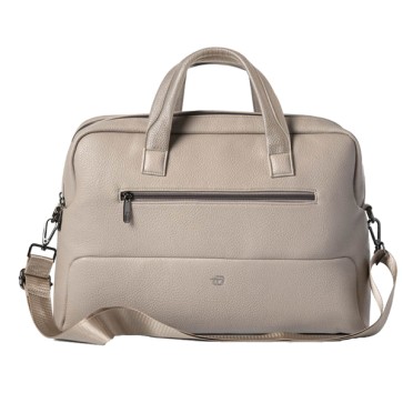 Borsa Gate Trended - con manici - 41 x 30 x 15 cm - ecopelle - ghiaccio - In Tempo