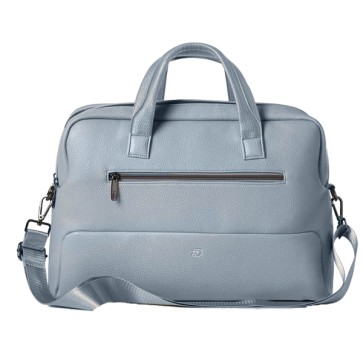 Borsa Gate Trended - con manici - 41 x 30 x 15 cm - ecopelle - azzurro - InTempo