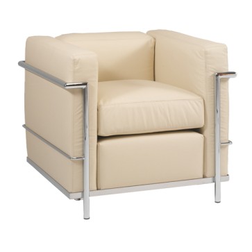 Poltrona Cubo CU1 - con braccioli inclusi - panna - Unisit