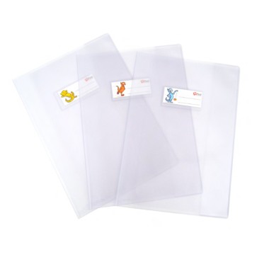 Coprimaxi goffrato Superseta - c/alette e portanome - A5 - PVC - trasparente neutro - Colorosa