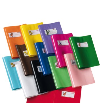 Copriquaderno coprente GreenLine - c/alette - A5 - lucido - PVC - rosso - Colorosa