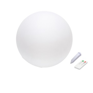 Palla led RGB Solar Nova - a ricarica solare - diametro 25 cm - bianco - Velamp