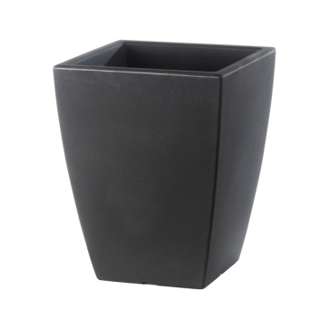 Vaso Quadro Veneto - 56 L - PE - antracite - TeraPlast