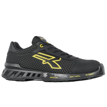 Calzatura di sicurezza Matt - S3 SRC CI ESD RedLeve - numero 42 - nero/giallo - U-Power