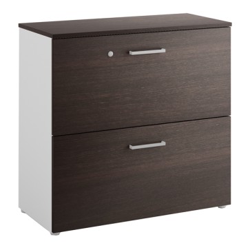 Armadio modulare Filing - con 2 classificatori - 90 x 41,6 x 86,9 cm - wengE' - LineKit