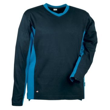 Maglietta Madeira - a maniche lunghe - taglia L - blu navy/nero - Cofra