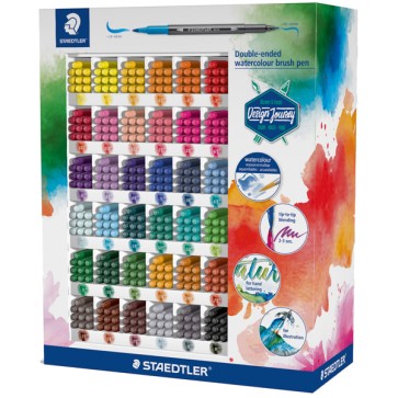 Penna doppia punta - colori assortiti - Staedtler - expo 360 pezzi
