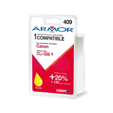 Armor - Cartuccia ink Compatibile  per Canon - Giallo - CLI-526Y - 10,5ml