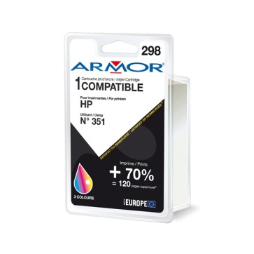 Armor - Cartuccia per Hp - Nero - N 300XL BK - 21ml