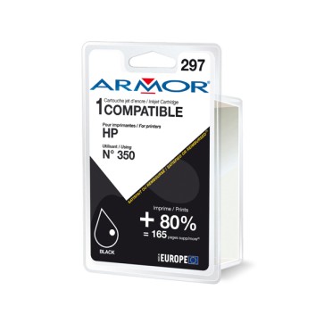 Armor - Cartuccia per Hp - Nero - N 350 - 14ml