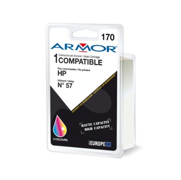 Armor - Cartuccia per Hp - C/M/Y - N 57 - 21ml