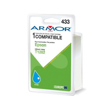 Armor - Cartuccia ink Compatibile  per Epson - Ciano - T128240 - 6,5 ml