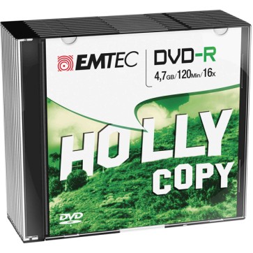 Emtec - DVD-R - registrabile - ECOVR471016SL - 4,7GB - conf. 10 pz