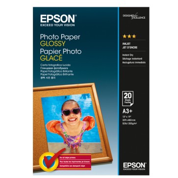 Epson - Photo Paper Glossy - A3+ - 20 Fogli - C13S042535