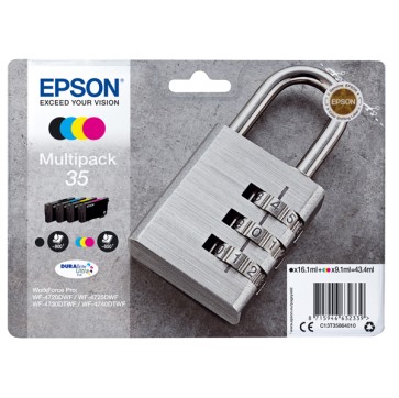 Epson - Cartuccia ink - 35 - C/M/Y/K - C13T35864010 - C/M/Y 9,1ml - K 16,1ml