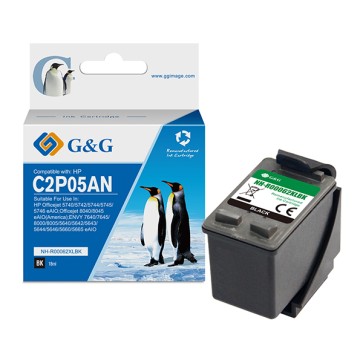G&G - Cartuccia ink Compatibile  per HP 62XXL- Nero - 600 pag