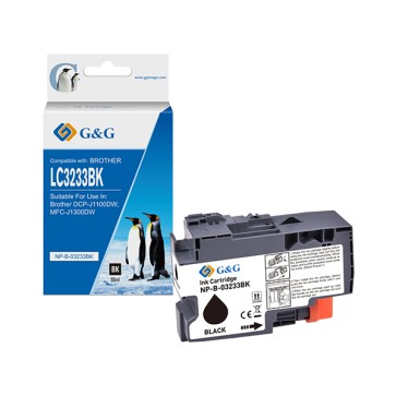 G&G - Cartuccia ink Compatibile per Brother DCP-J1100DWMFC-J1300DW - Nero