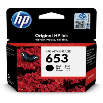 Hp - Cartuccia ink originale- 653 - nero - 3YM75AE - 360 pag