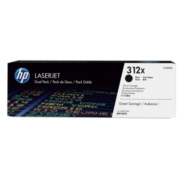 Hp - Confezione 2 Toner - 312X - Nero - CF380XD - 4.400 pag cad