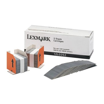 Lexmark - Punti Metallici- 12L0252 - da 5000 Punti Metallici - Conf. 3 cartucce