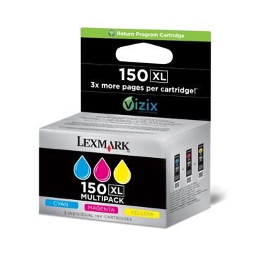 Lexmark - Confezione 3 cartucce - C/M/Y - 14N1807E - return program - 750 pag cad