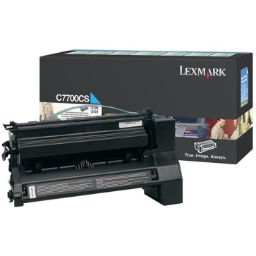 Lexmark - Toner - Ciano - C7700CS - return program - 6.000 pag