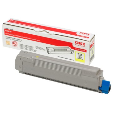 Oki - Toner - Giallo - C8600 - 43487709 - 6.000 pag