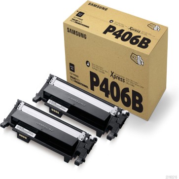 Hp/Sasmung - Conf. 2 Toner originale - Nero - CLTP406B/ELS - 1.500 pag cad
