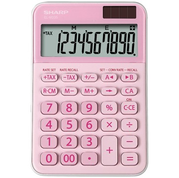 Sharp - Calcolatrice da tavolo EL M335 - 10 cifre - rosa - ELM335 BPK