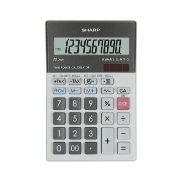 Sharp - Calcolatrice da tavolo ELM711ggy - 10 cifre - SH-ELM711GGY