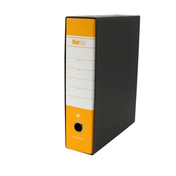 Registratore Starbox - dorso 8 cm - protocollo 23 x 33 cm - giallo - Starline