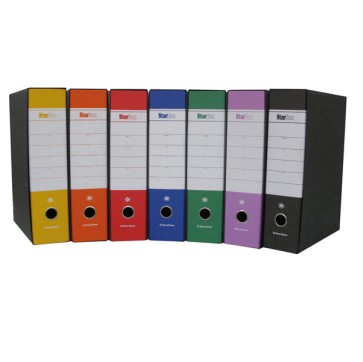 Registratore Starbox - dorso 8 cm - protocollo 23x33 cm - lilla - Starline