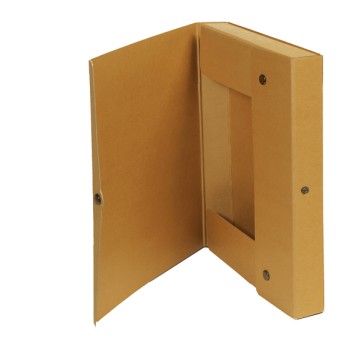 Scatola progetto - dorso 4 cm - 25x35 cm - cartone riciclato FSC - avana - Starline